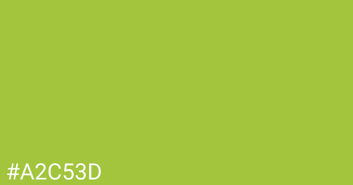Hex color #a2c53d graphic