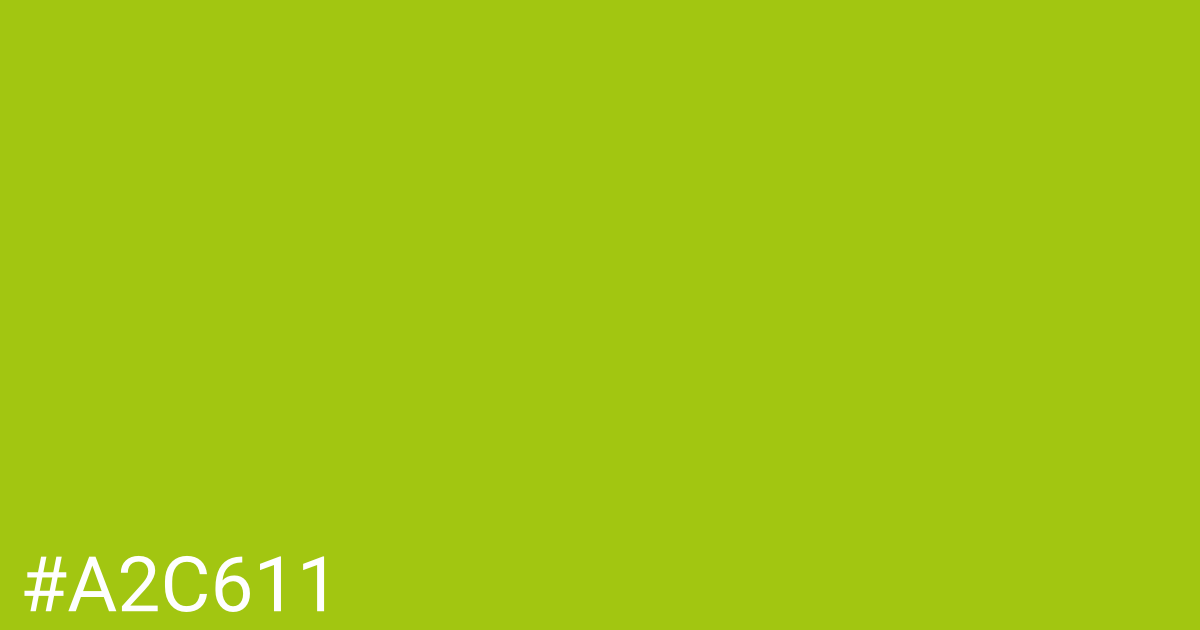 Hex color #a2c611 graphic