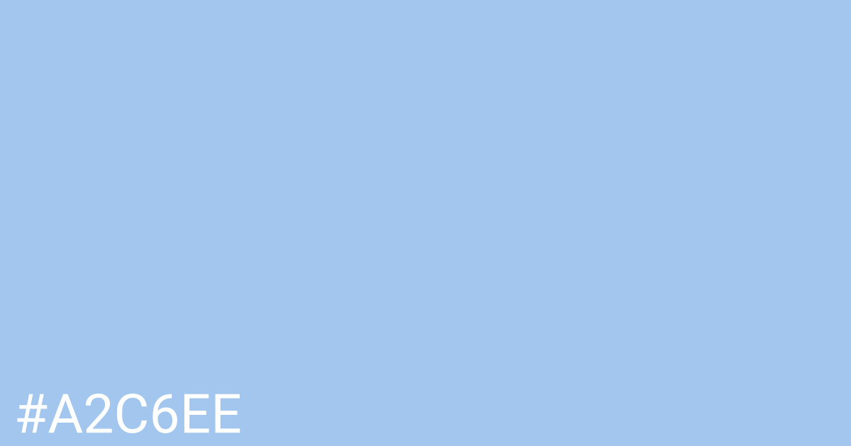 Hex color #a2c6ee graphic