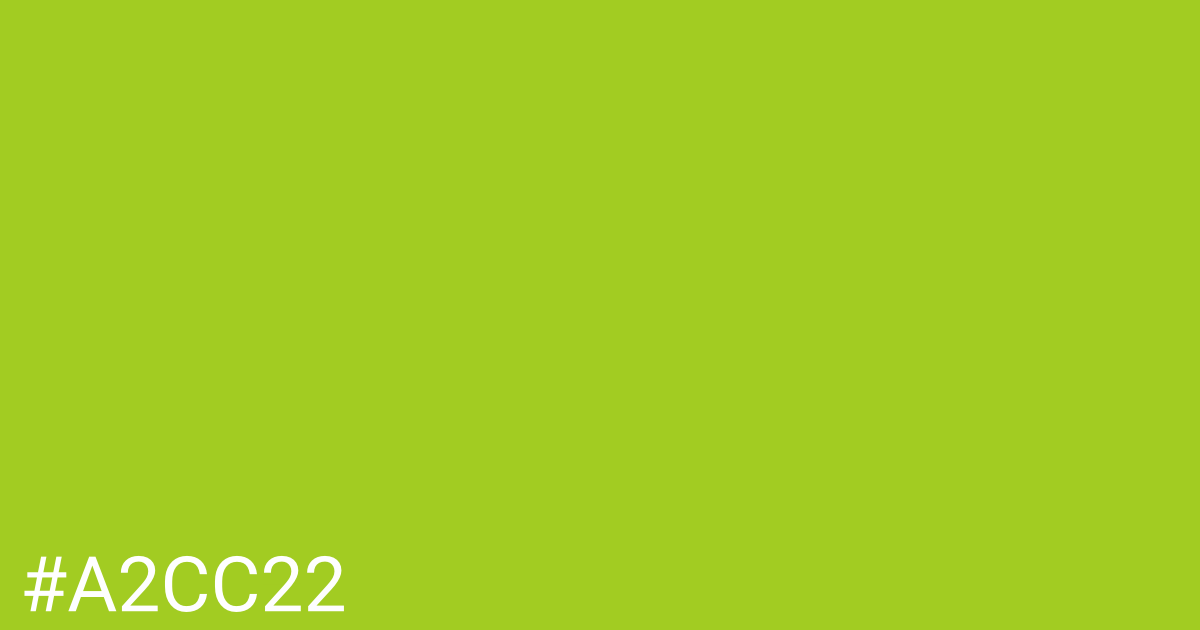 Hex color #a2cc22 graphic