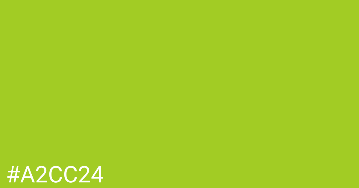 Hex color #a2cc24 graphic