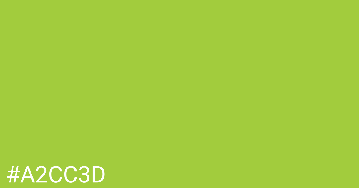 Hex color #a2cc3d graphic