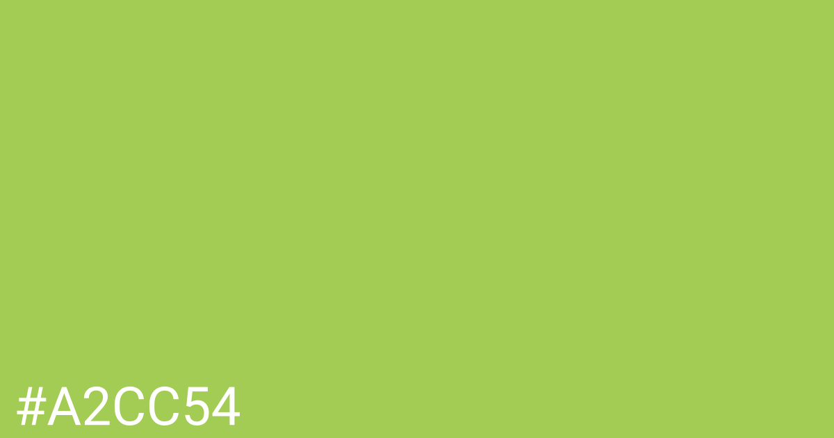 Hex color #a2cc54 graphic