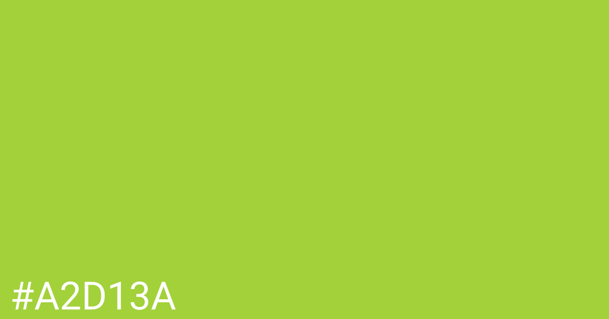 Hex color #a2d13a graphic