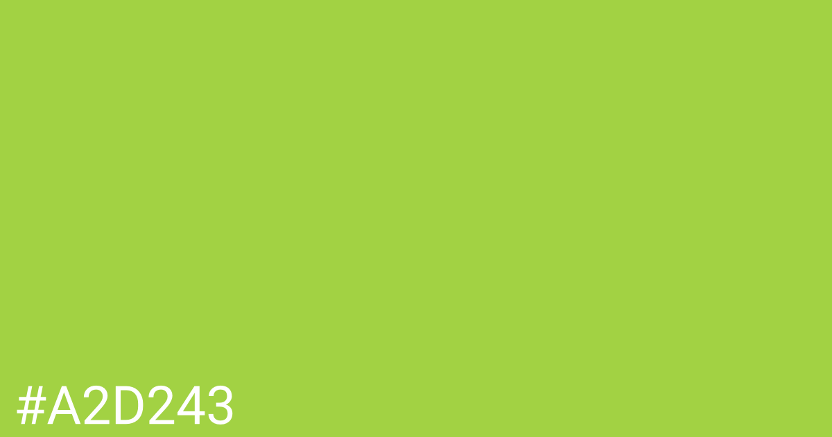 Hex color #a2d243 graphic