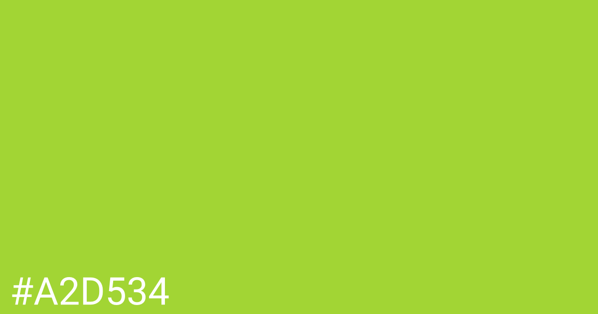 Hex color #a2d534 graphic