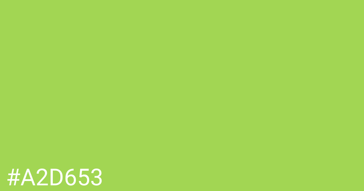 Hex color #a2d653 graphic