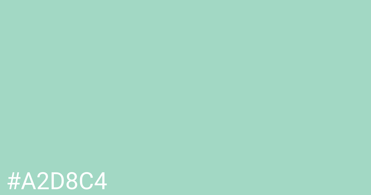 Hex color #a2d8c4 graphic