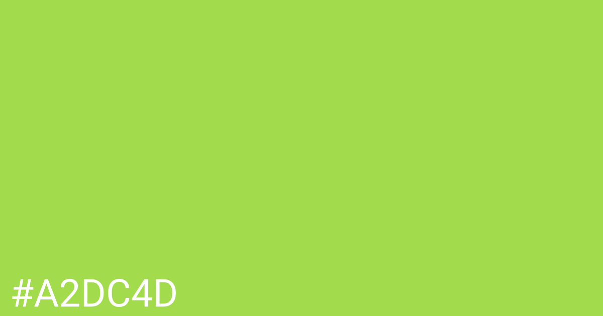 Hex color #a2dc4d graphic