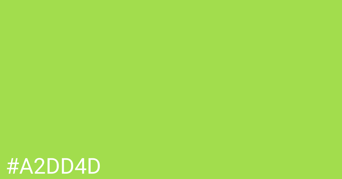 Hex color #a2dd4d graphic