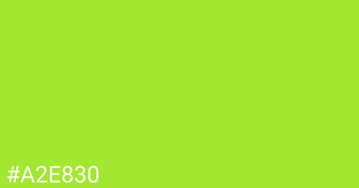 Hex color #a2e830 graphic