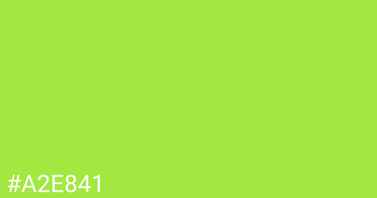 Hex color #a2e841 graphic