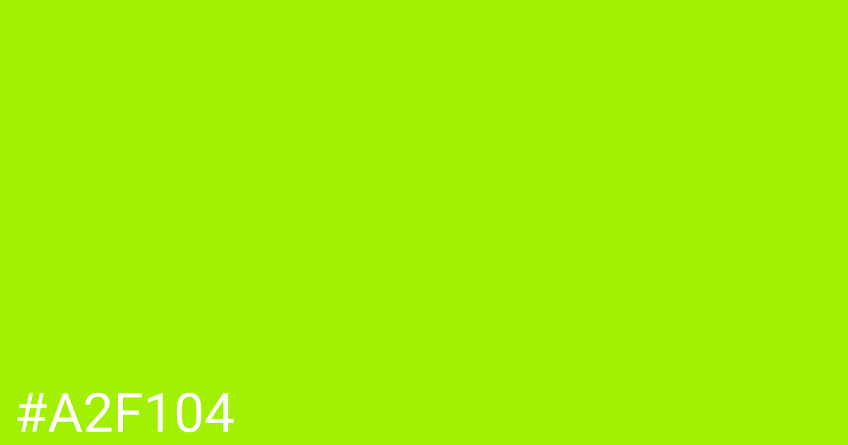 Hex color #a2f104 graphic