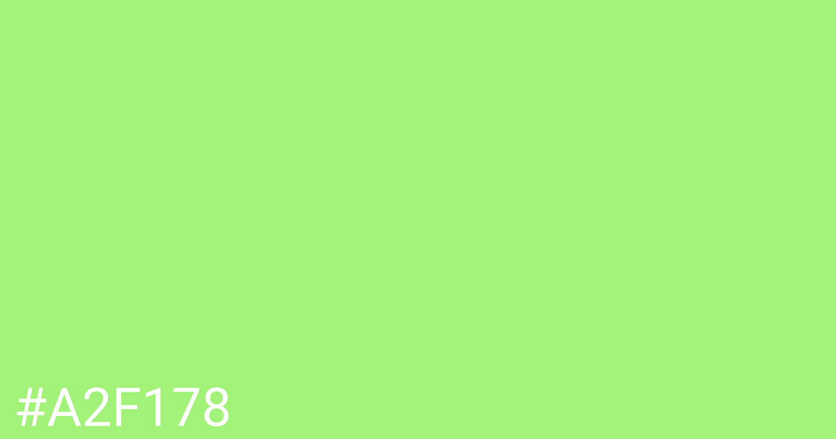 Hex color #a2f178 graphic