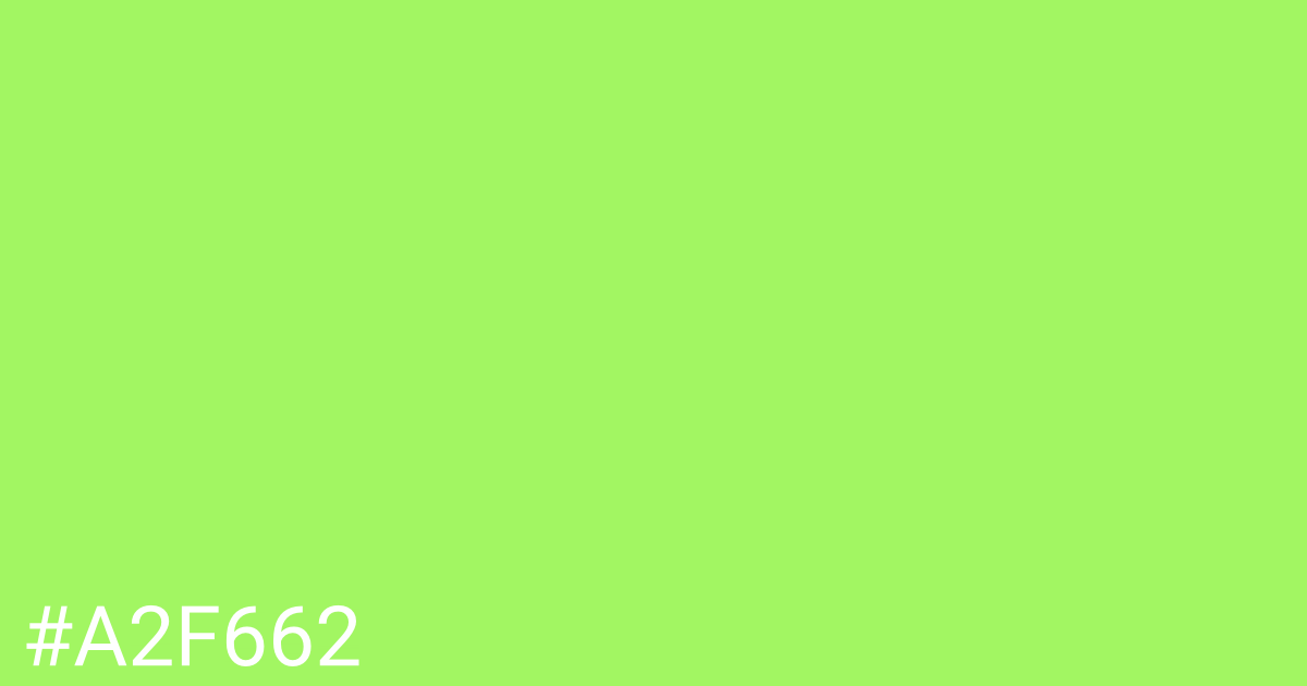 Hex color #a2f662 graphic