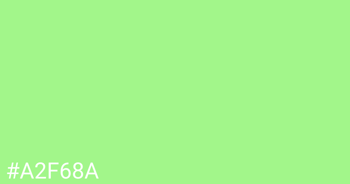 Hex color #a2f68a graphic