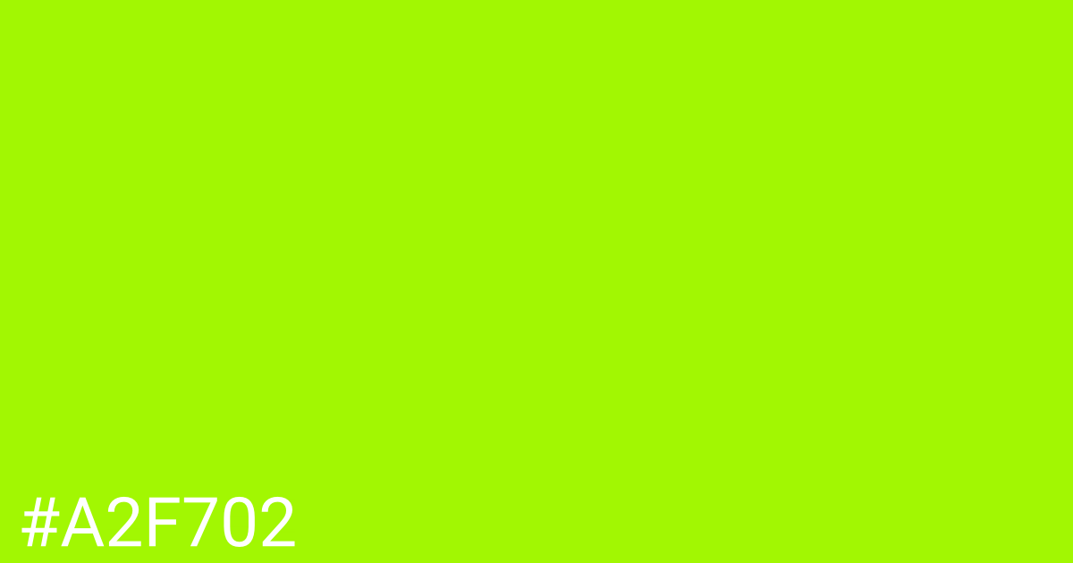 Hex color #a2f702 graphic