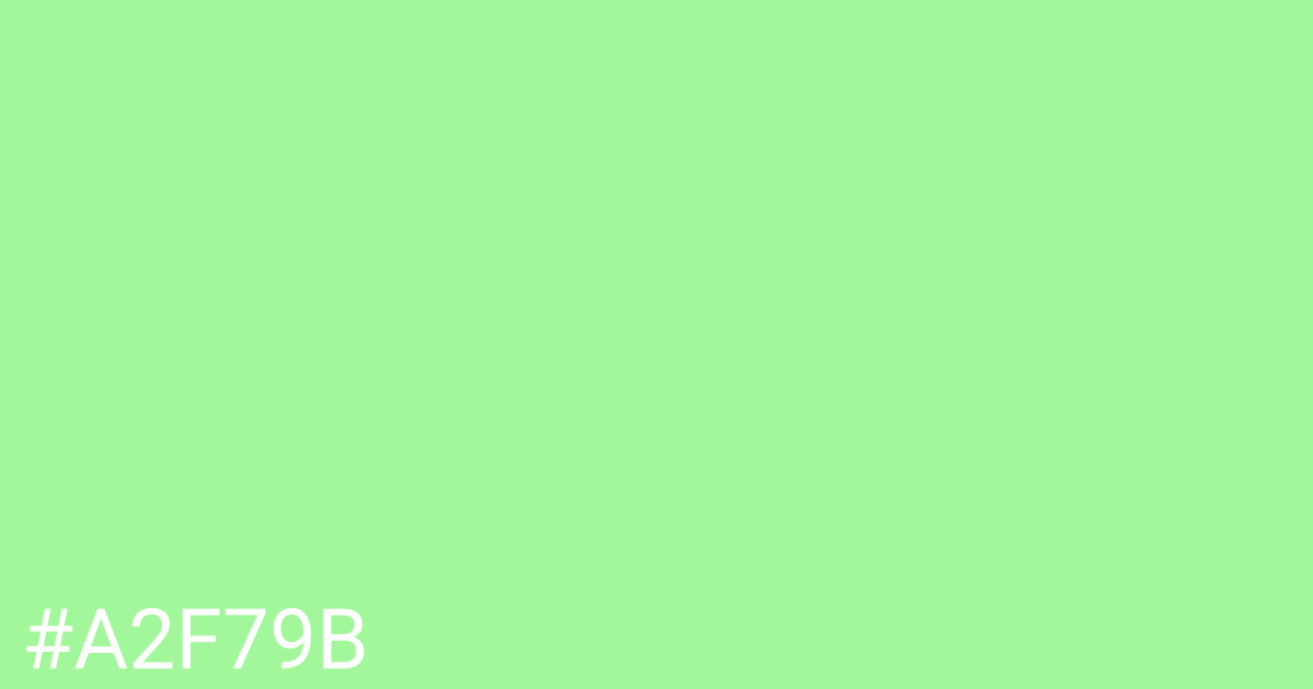 Hex color #a2f79b graphic