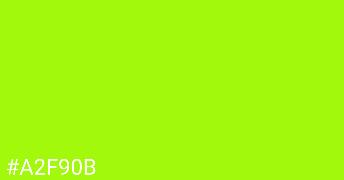 Hex color #a2f90b graphic