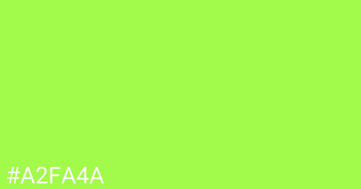 Hex color #a2fa4a graphic