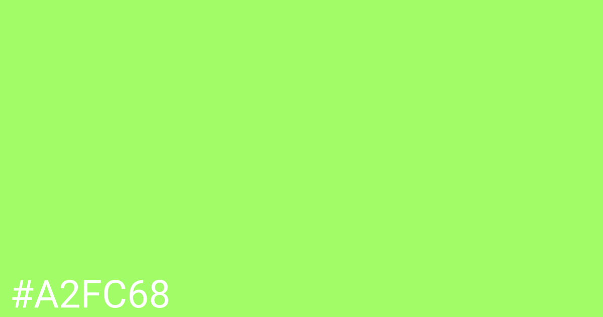 Hex color #a2fc68 graphic