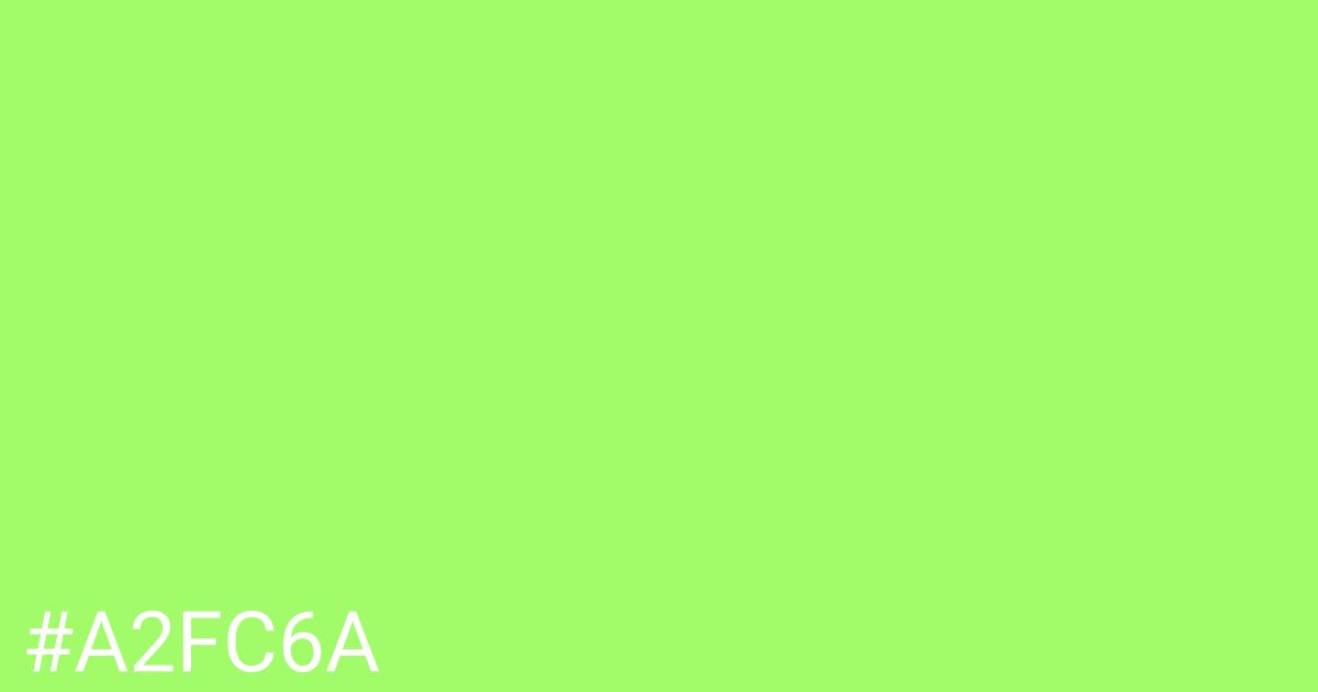 Hex color #a2fc6a graphic