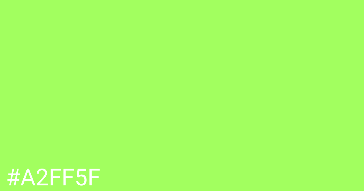 Hex color #a2ff5f graphic