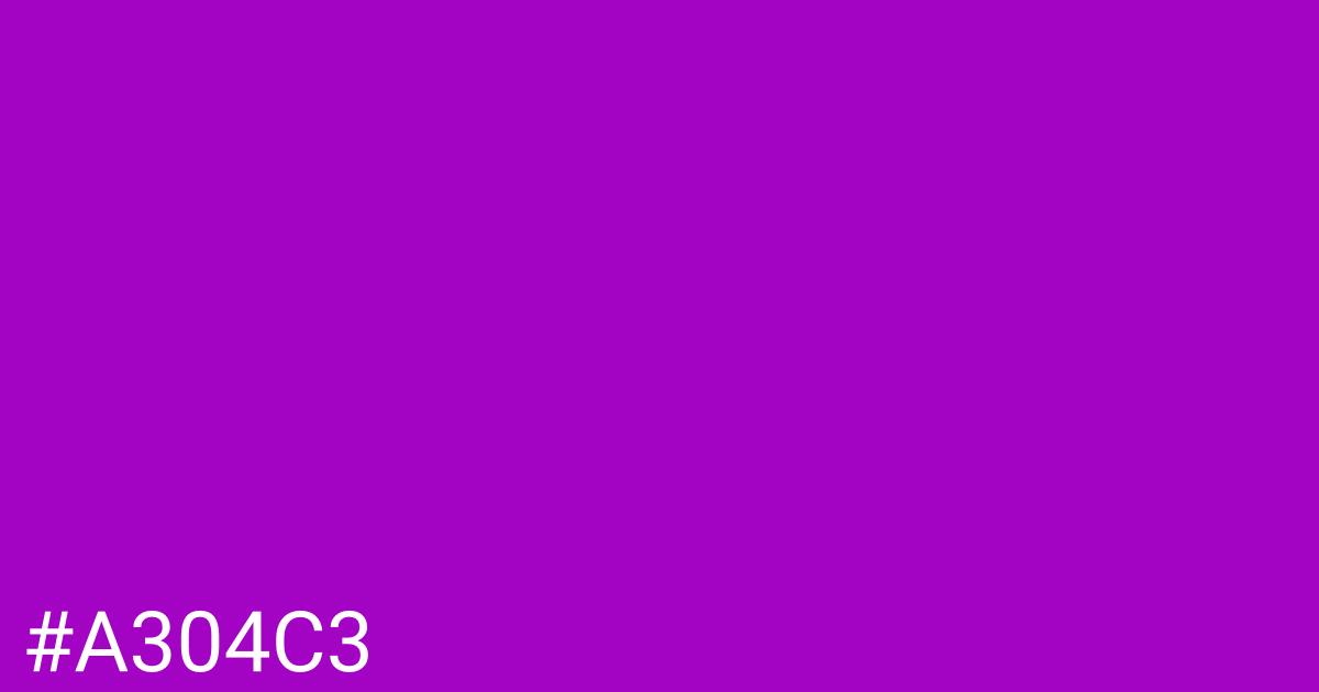 Hex color #a304c3 graphic