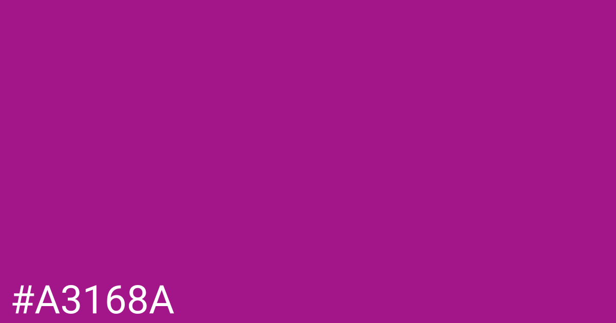 Hex color #a3168a graphic