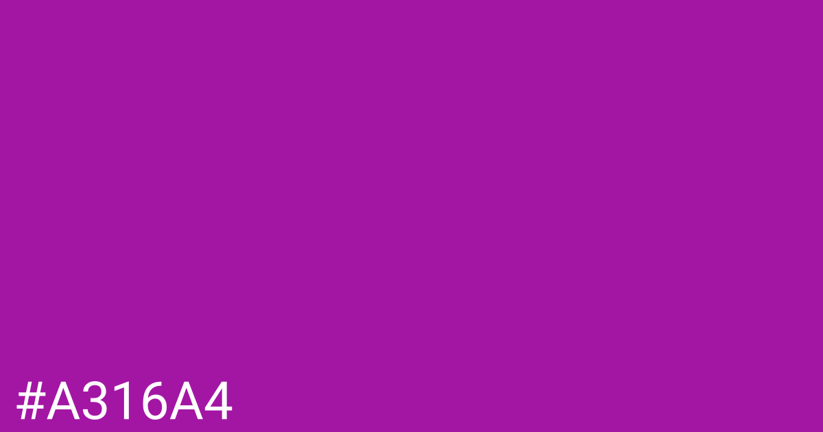 Hex color #a316a4 graphic
