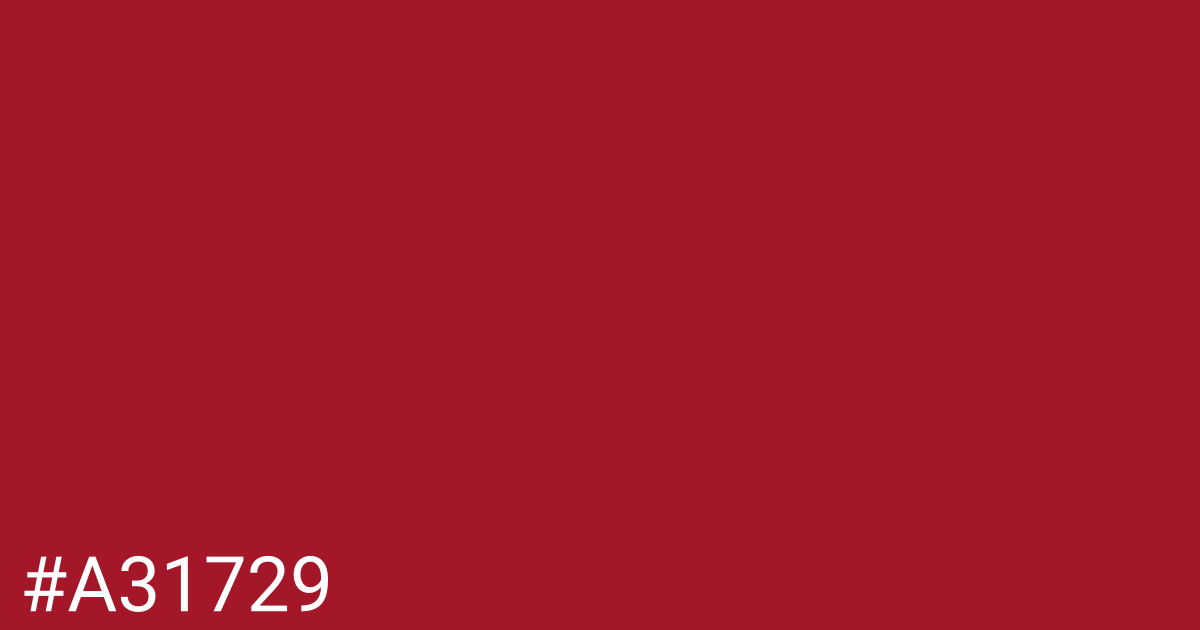 Hex color #a31729 graphic