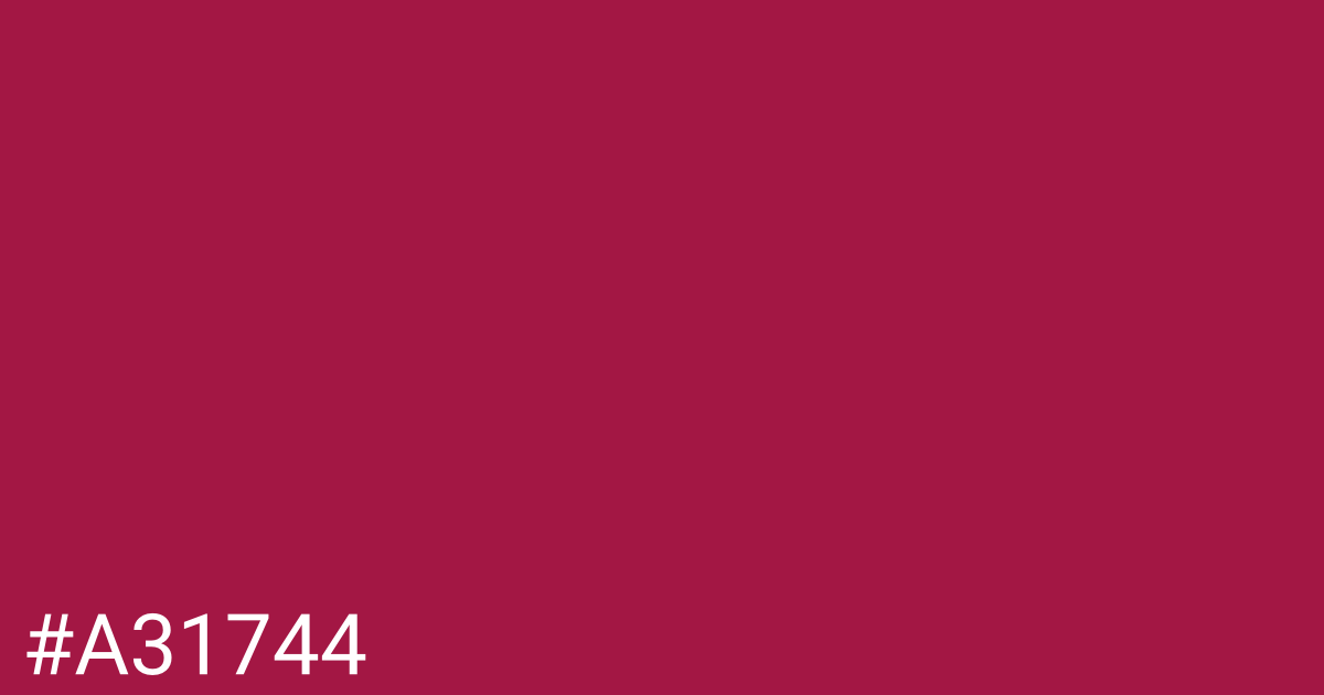 Hex color #a31744 graphic
