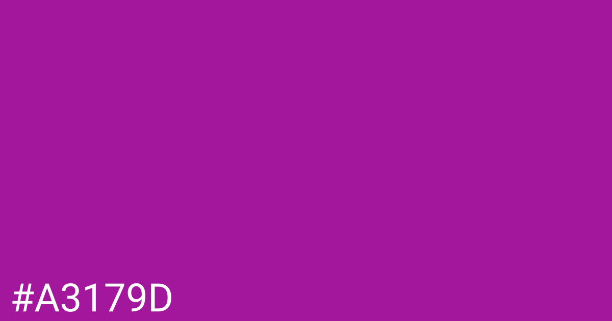 Hex color #a3179d graphic