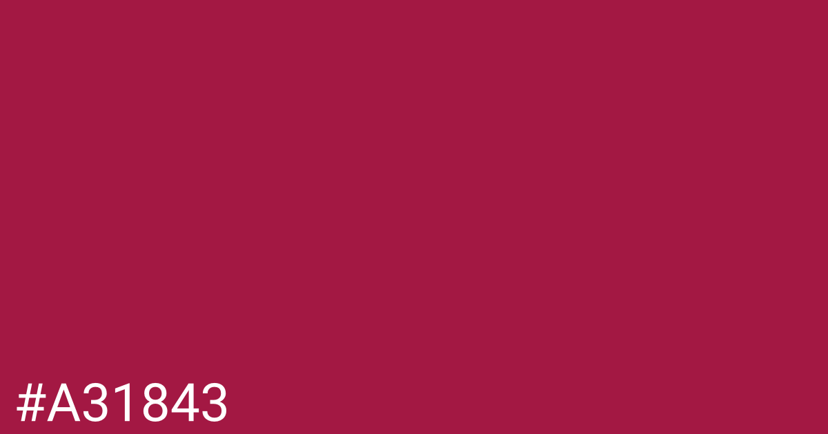 Hex color #a31843 graphic