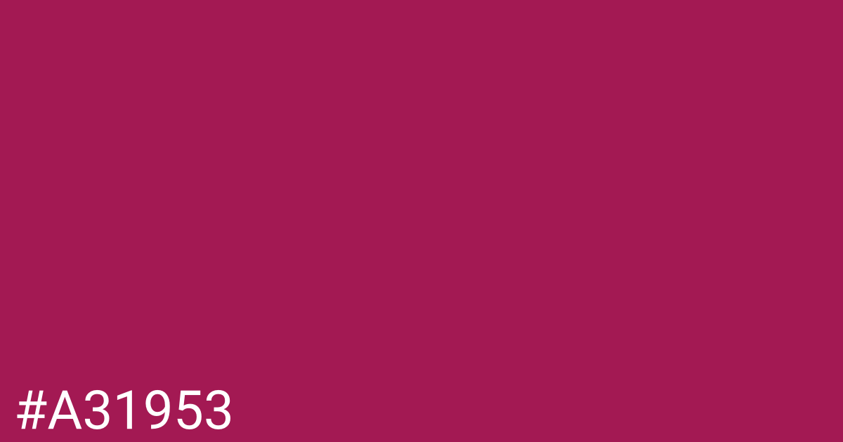 Hex color #a31953 graphic