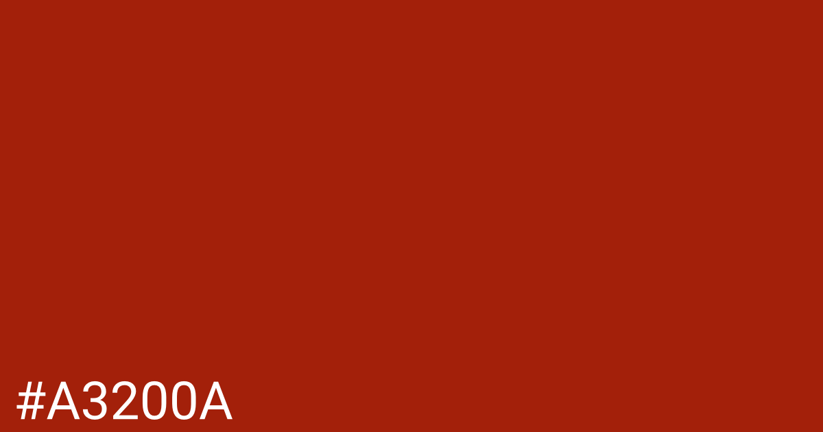 Hex color #a3200a graphic