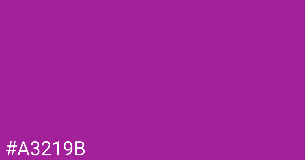 Hex color #a3219b graphic