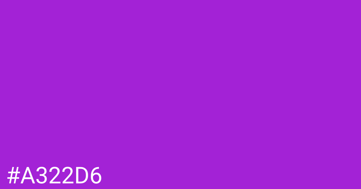 Hex color #a322d6 graphic