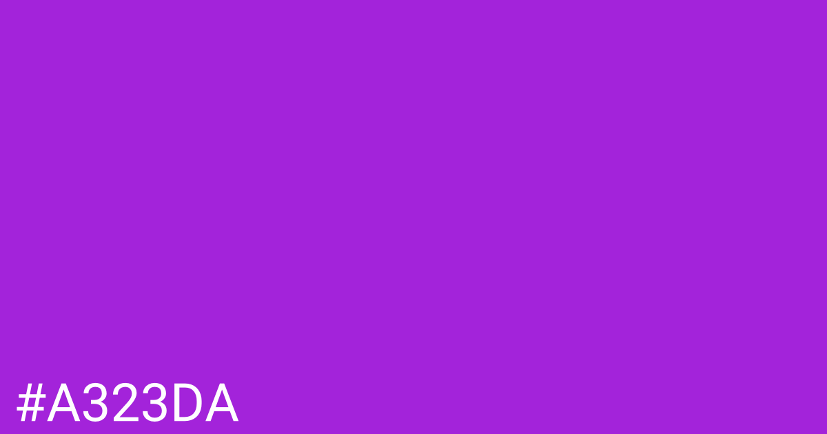 Hex color #a323da graphic