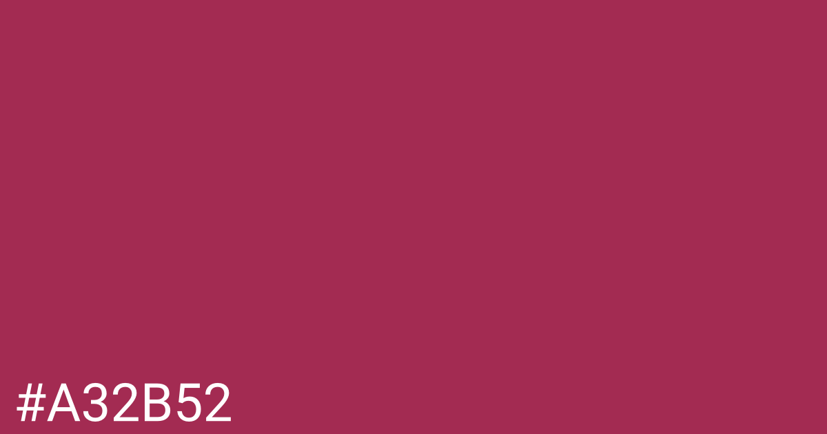 Hex color #a32b52 graphic