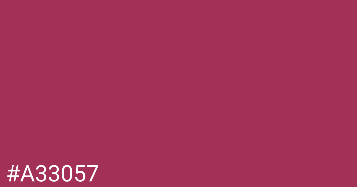 Hex color #a33057 graphic