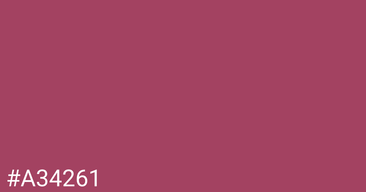 Hex color #a34261 graphic