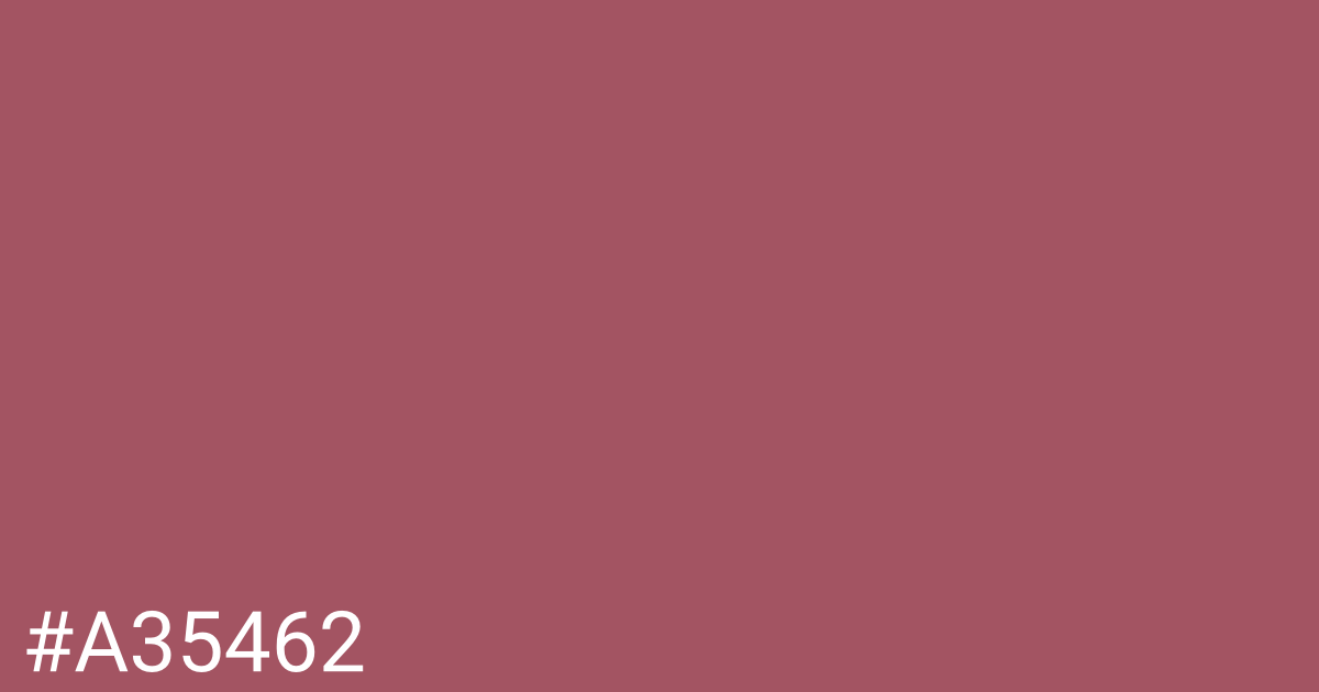 Hex color #a35462 graphic