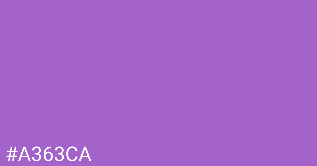 Hex color #a363ca graphic