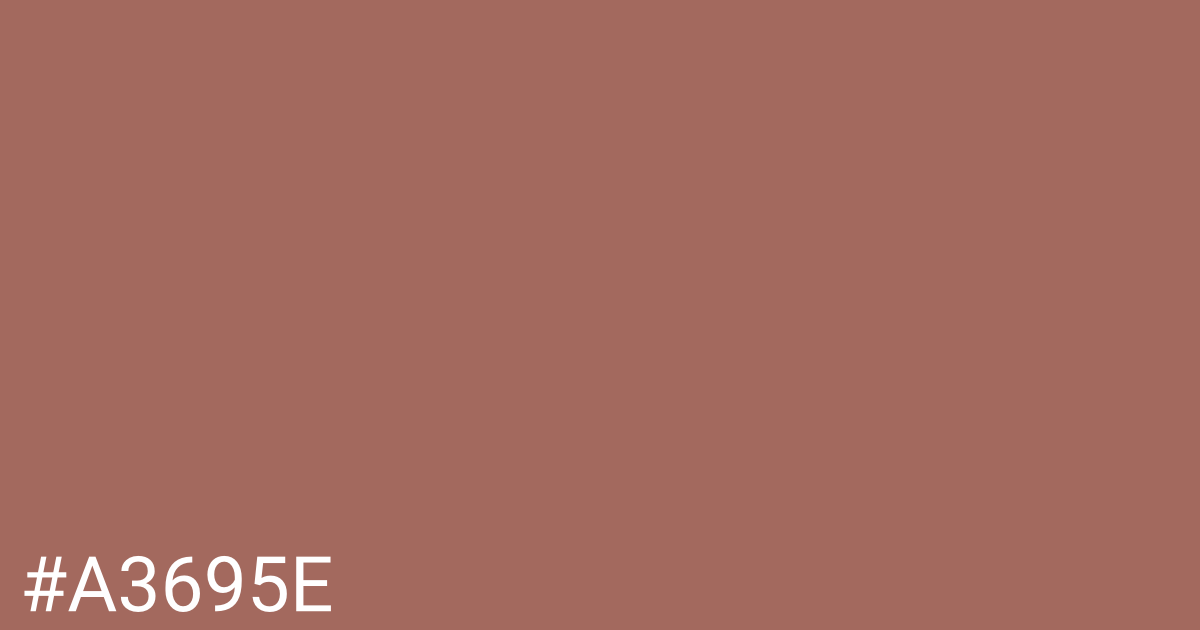Hex color #a3695e graphic