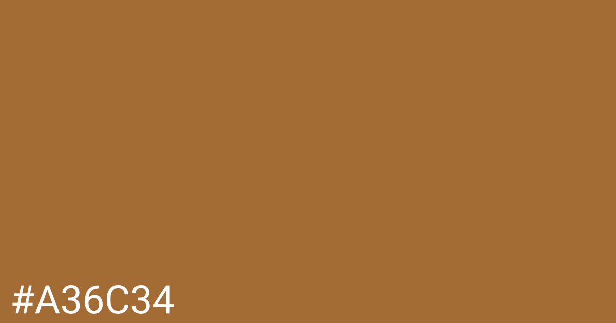 Hex color #a36c34 graphic