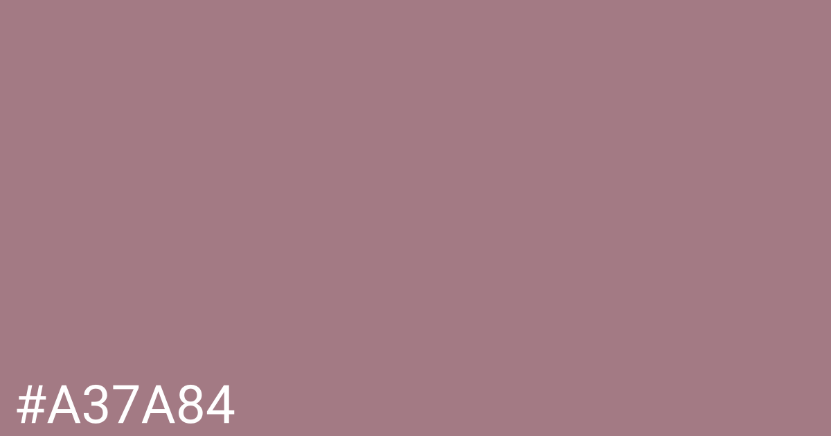 Hex color #a37a84 graphic