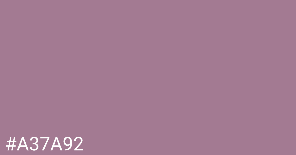 Hex color #a37a92 graphic