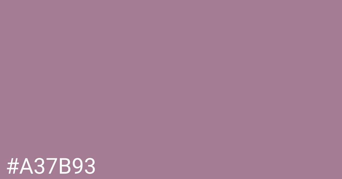 Hex color #a37b93 graphic