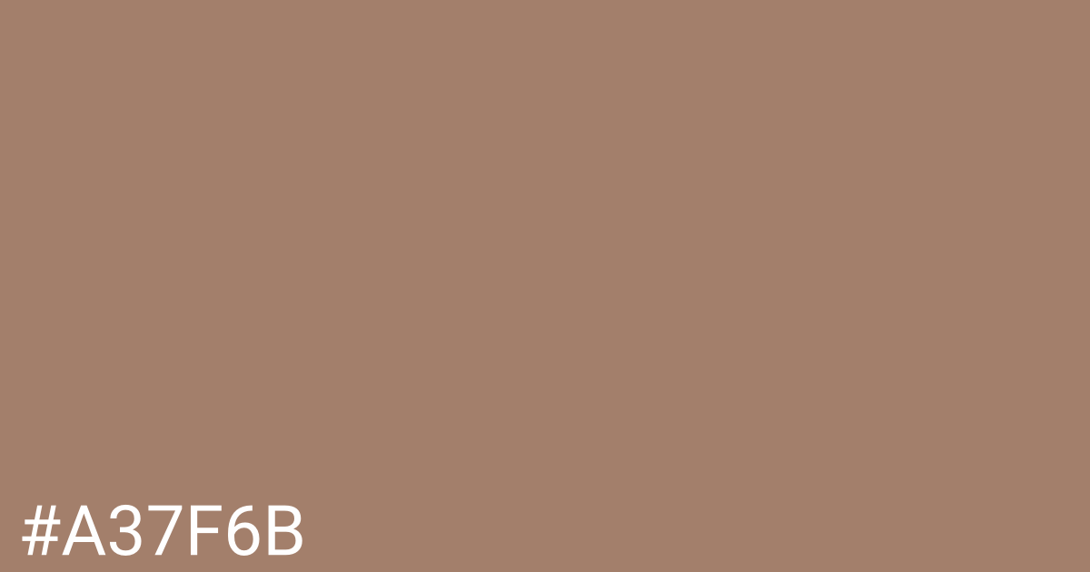 Hex color #a37f6b graphic